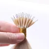 Lasting 12Month Nano Tip Ring Hair Extensions 20Inch 100% Cuticle Aligned Remy Micro Bead Human Hair Extension