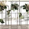 Cenários de casamento ao ar livre de luxo moderno decoração fundo coluna balões moldura floral palco aniversário flor rack partição casa corredor exibição de móveis