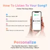 Personlig akryl Spotify Scan Code Music KeyChain Song Singer Name Album Cover Plaque Keyring Women Men Custom Po Gifts 220516