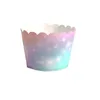 Starry Sky papel bolo copo de copo cupcake casos de muffins descartáveis ​​para festival de casamento festival xbjk2203