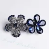 S2868 Fashion Jewelry Butterfly Flower Ponytail Hairpin Spring Hair Clip for Women Girls Bobby Pin Crystal Barrette Metal Hair Grab Barrettes Headdress Accessory