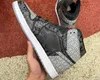 Top Quality Authentic Jumpman 1 HIGH OG Rebellionaire Basketball Shoes Black Grey Treason Sports Outdoor Sneakers Send With