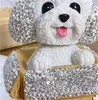 코그 장식 다이아몬드 종이 상자 테디 개 창조적 장식품 갈색 화이트 애완 동물 패션 홈 귀여운 6078 Q2