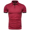 Chemise à manches courtes contraste couleur Polo vêtements été Streetwear décontracté mode hommes hauts 220616