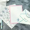 Embrulhe de presente simples papel envelope papel coreano artigos de papelaria criativa estética adorável cartão de fragrâncias frescas