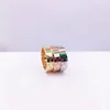 2022 New Red and Green Epoxy G Ring Brand Classic Couple Designer Ring Fashion Korean Men & Women Rings Jewelry