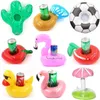 Floating Cup Holder Swim Ring Water Toys Party Beverage Boats Baby Pool Uppblåsbara dryck Holder Bar Beach Coasters FY4895