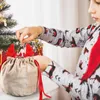 Yumuşak sevimli kadife Noel boynuz şeker çantası Noel dekorasyon süs partisi dekorasyon çocukları çocuklara hediye çantası c0817