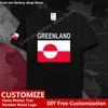 Grönland Grönland GRL Land T hemd Benutzerdefinierte Jersey Fans DIY Name Nummer High Street Fashion Lose Casual T hemd 220616