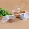 55ml 100ml Storage Box Clear Plastic Jars PET With Metal Lid Airtight Tin Can Pull Ring Concentrate Container Food Herb Storage 1274 D3
