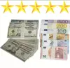 Copie d'argent accessoire Euro Dollar 10 20 50 100 200 500 fournitures de fête faux film argent Billets jouer Collection 100 pièces/paquetLAQO45W3