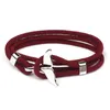 Bracelets de charme Fashion Dolphin Fish Tail Rope fait à la main Brazalet Nautical Nautic