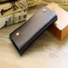 Womenmens New Long Long Cow Leather Designer Wallets Restoring Ald Thin Mobile Card Card Card Card Popular Clutch 201u