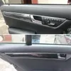 لمرسيدس بنز C الفئة W204 2011-2014 الداخلية لوحة التحكم المركزية مقبض الباب 3D 5D ألياف الكربون ملصقات الشارات اكسسوارات السيارات التصميم