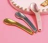 Böjda kosmetiska skedar Spatula Scoops Makeup Mask Spatulas Facial Cream Spoon SN4663