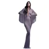 2022 Stylish Women Mermaid Evening Dresses Formal Mermaid Appliques Satin Long Robe De Soriee Party Gowns Vestidos Custom Made