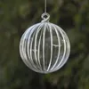 Party Decoration Small Size Christmas Tree Ornament Pendant Striped Glass Ball Cone Water Drop Day Gifts Hanging Decorative