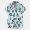 Camisas casuais masculinas camisa havaiana de manga curta top machwear modela estampada blusa de praia Hawaii Shirtsmen's