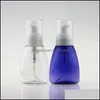 Embalaje de botellas de oficina Escuela de negocios Industrial 80 ml Viajes Pot de plástico Pet Burbuja Sub-botella para lote de baño de champú de desinfectante para manos