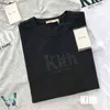 Camiseta bordada Kith oversize masculina feminina New York camiseta de alta qualidade 2023 casual verão tops camisetas masculinas
