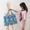 Reusable Foldable Shopping Bag High Quality Large Size Tote Bag Eco Bags Waterproof T-shirt Bag Shopkeeper Bags Handbags