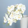 Decorative Flowers & Wreaths 9 Heads White Artificial Phalaenopsis Flower Real Touch Butterfly Orchid Home Decor Wedding Centerpieces Decora