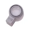 8x 21 mm White Cylinder Embon Mikroskop LOUPE z regulowaną pojedynczą wysokością ogniskową przezroczyste lupy powiększające Szkło W LED źródło światła LED 13100-2
