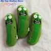 1PC Cute Pickle Rick 20cm Plush Funny Soft Pillow Face Stuffed Doll Toys For Girls Boys Birthday Gifts Kids 220628