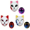 Halloween Demon Slayer Mask Japans anime carnaval Cosplay Cosplay Gloeiende Led Face Masks Festival Favors props Masquerade Fox Party