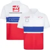 Новые мужские и женские футболки Формула-1 F1 Одежда-поло Топ Гоночный топ с короткими рукавами Летние автолюбители Быстросохнущий трикотаж больших размеров Q4xl
