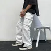 Men's Pants Casual Men Cargo Summer Thin Pockets Retro Fashion High Street Loose Trousers BF All match Daily Simple Clothes Harajuku 220826