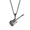 Pendant Necklaces Hip Men Fashion Jewelry Guitar Pendants GOLD Silver Black 316L Stainless Steel Music Necklace For GiftsPendant PendantPend