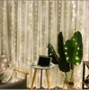 Decorações de jardim LED Curtain Light Fairy Twinkle Light USB com controle remoto para o quarto da festa de casamento da festa de casamento Halloween Christmas8483566