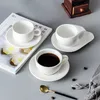 Set di piattini per tazze da caffè in ceramica Modello e confezione colorati Molti tipi di piatti per tazze da caffè Forniscono bozze di design Cus via mare BBB15467