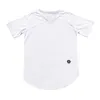 Men's T-Shirts Men Solid Color Short Sleeve T-shirt Summer Workout Fitness Breathable Tshirts Sexy Slim V-neck Tee Sports Pullover Tops Home