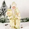 Christmas Decorations Santa Claus Decoration Decorative Desktop Figure Portable Lifelike Doll Figurine Ornament Home DecorChristmas