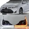 1 Establecer DRL LED para Toyota Corolla X 2021 2022 Fluga de niebla Floja Señal de giro amarillo Día de la luz de la luz del día
