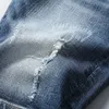 Jeans corti elasticizzati da uomo estivi Moda Casual Slim Fit Pantaloncini di jeans elastici di alta qualità Abbigliamento maschile di marca 220401