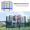 Inomhus utomhus trampolin skydd netto anti-fall högkvalitativ hoppning pad säkerhet netto skydd vakt online shopping3234