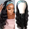 Human hair Headband Wig 150% Brazilian Body Wave With Head Band No Glue Scarf Wig Vendors