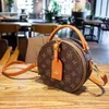 FashionNiche marka Lüks tasarım Yuvarlak Bir Omuz Crossbody Çanta 2022 Moda yuvarlak çantalar çok yönlü baskılı yuvarlak pasta çantası kadın eli