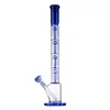 Noir Bleu 18mm Femelle Joint Narguilés Big Bong 4 Couches Perc 6 Bras Arbres Dab Rigs Grands Bongs 5mm D'épaisseur De Verre Avec Bwol Diffuse Downstem WP21101