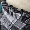 보우 타이 스탠드 주름 장식 가짜 칼라 여성 격자 무늬 셔츠 분리 가능한 스웨터 반 장식 인조 col 암컷 옷 넥타이 fier22