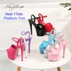 Naakte kleur kleding feestschoen sexy show sandalen 15 17 20 cm hoge hakken platform meisjes schoenclub plus maat 43 220322