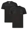 Nouveaux T-shirts pour hommes et femmes Polo F1 de Formule 1 Vêtements Top Costume de course Officiel Même style Uniforme d'équipe Fan À manches courtes Haut à séchage rapide Peut être