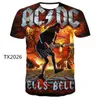 Mężczyźni Casual T Shirt Funny Men AC DC 3D Printing Summer Mash Mash Street Top 2207125243259