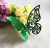 50 stks / partij Hollow Butterfly Cup Card Party Decoratie Wijnglas Laser Cut Paper Naam Plaats Stoelen-Kaarten Bruiloft Baby Shower Cards T9i001868