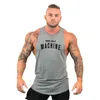 Brand Summer Men Gym Muscle Bodybuilding Sleeveless Shirt Cotton Street Workout Tank Top Singlet Fitness Sport Print Vest 220624