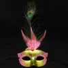 Party Masks 10pcs Mardi Gras Feathers For Adult Men Women Girls Costume Mask Masquerade Festival Wedding Birthday HalloweenParty