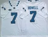 Maglie da football NCAA North Carolina Tar Heels College 10 Mitchell Trubisky 7 Sam Howell Jersey University Camicie cucite Nero Bianco Blu S-XXXL